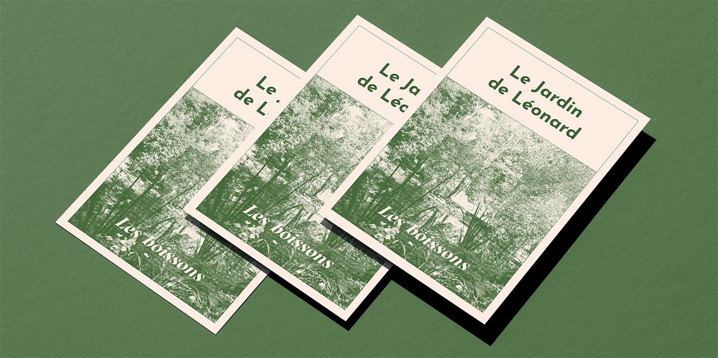 Le Jardin de Léonard - carte des boissons